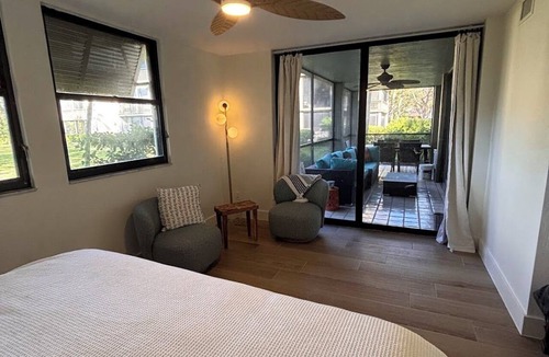 Bonita Bay Condo | Beach access, newly renovated living room and bedrooms, and all new furniture.