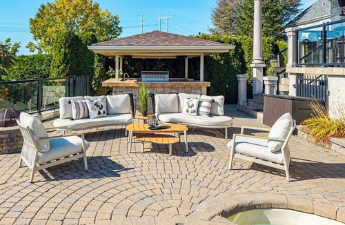 Lachenaie House | Resort-Like Amenities: Pool, Gym, Hot Tub, Front Water, Game Room, Cinema