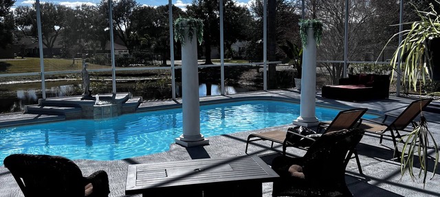 Big Beautiful Master bedroom with pool view! in Ocoee