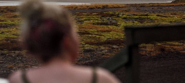 Black sand beachfront cabin with private hot tub in Stykkishólmur