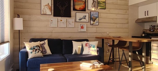 Chalet Aventure Orford - Cozy condo in beautiful Orford - WiFi, AC, fireplace in Orford