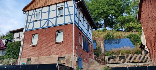 Cozy half-timbered house in the low mountain range of Hesse Thuringia in Herleshausen