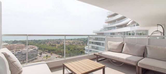 Global Vacacional: Two-terrace flat with sea views and swimming pool in Canet in Canet d´en berenguer