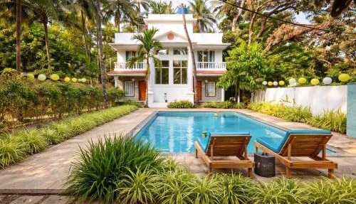 Nature's Inn 4 BHK Private Pool Villa in Morjim in Morjim