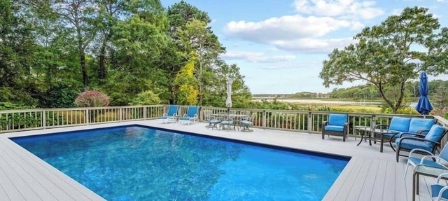NEW for 2025! Views, dock and pool. RPMS155 in Cotuit
