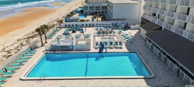 Oceanfront Studio | Balcony + Pool | Sleeps 4 in Ormond Beach