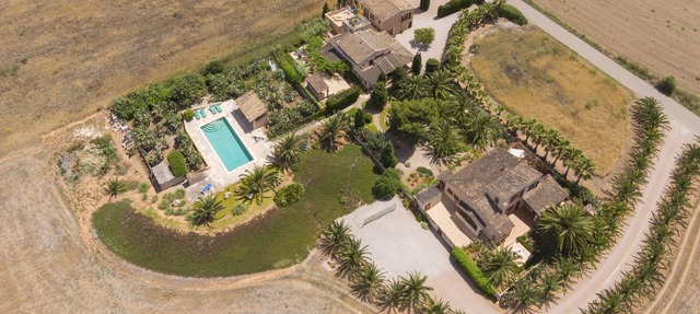 Original, original Mallorcan stone finca in the south of Mallorca in Campos