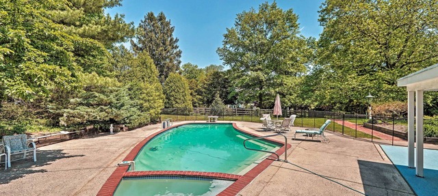 Pool & Courtyard: Timeless Home in Lansdale in Lansdale