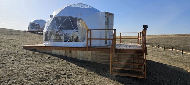 Tranquil Dome on the Calm Prairies of Alberta, Canada, near Medicine Hat and Redcliff in Redcliff