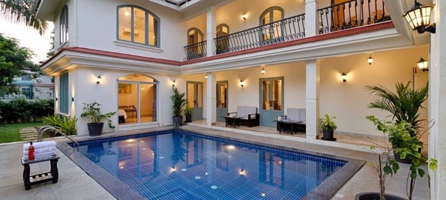 Villa Zarafet private pool Anjuna-Vagator in Anjuna