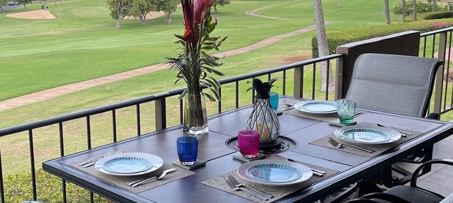 WOW- New 2bd/2ba, Largest Lanai w/Ocean & Golf Course Views, Lowest Resort Fee! in Lahaina